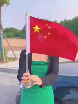 #车载红旗 #红旗 #小红旗汽车摆件