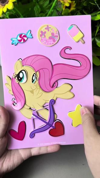 小马宝莉3d立体手工贴画来啦,不用剪刀和胶水。自带背胶,撕下来直接贴贴贴,锻炼动手能力与专注力#手工贴画 #手工diy #小马宝莉 #亲子手工 #幼儿园手工