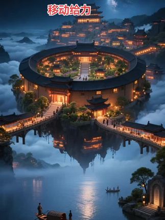 仿佛进入云端,隐士之城#古风 #古城夜景 #话费充值优惠 #中国移动#无限回购的宝藏单品 @DOU+小助手