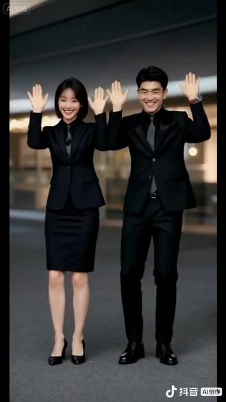 #抖音ai创作 #Al双人恰恰舞#上传一张照片点击拍同款