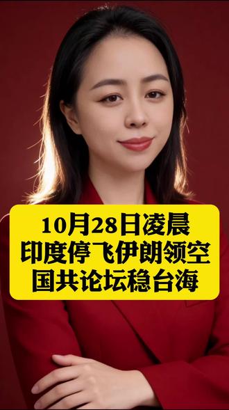 10月28日凌晨:印度停飞伊朗领空,国共论坛稳台海 #时事热点#全球创作者计划