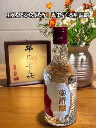 五粮液荔枝果酒 浓郁的果香融合淡淡的酒香 口感细腻柔顺 8度微醺刚刚好 超适合姐妹聚会或独自小酌!#五粮液 #荔枝酒 #果酒 #微醺 #仙女们都在喝什么
