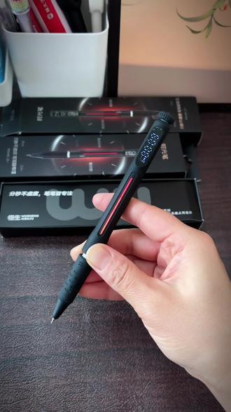 你见过一支带时间的中性笔吗?#中性笔 #刷题笔 #学习用品 #文具推荐 #我的文具分享