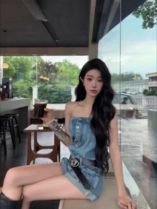 #抹胸连体裤 #夏日穿搭#显瘦穿搭