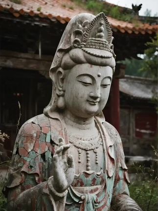 #佛教文化 #善有善报好人一生平安 #雕像 #愿众生平安吉祥 #传承文化