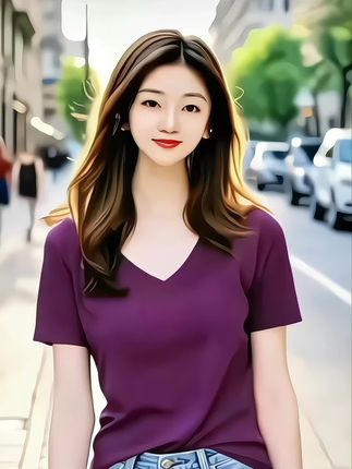 #新款V领宽松短袖T恤女正肩设计冰丝纯色T恤夏季打底衫#这也太好看了 #短袖T恤#穿搭 #美出高级感 @巨量千川 @小店随心推