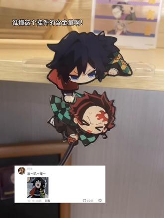 谁懂这个挂件的含金量啊!#挂件#富冈义勇 #炭治郎