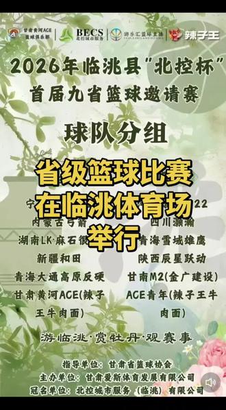 临洮举行的省级篮球比赛