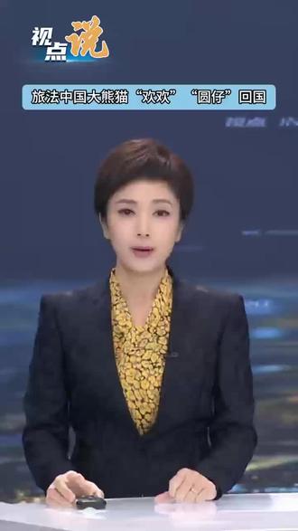 旅法中国大熊猫“欢欢”“圆仔”回国#王秋馥