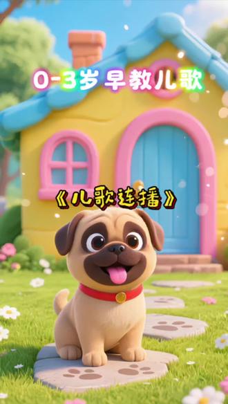 0-3岁早教儿歌连续播放,儿歌多多《一只哈巴狗》《切土豆》《宝贝宝贝》《小白兔》《小火车》《打电话》《黑猫警长》《三个和尚》#儿歌100首最火 #益智早教 #0到3岁早教儿歌 #创作灵感上热门