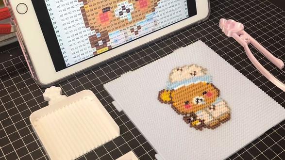 今天拼这个轻松熊 萌萌滴
拼豆接单啦啦啦啦