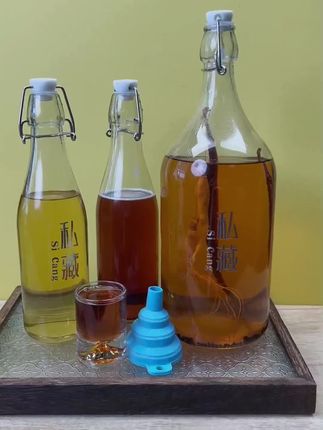 #玻璃密封瓶 玻璃空瓶泡酒专用密封酒瓶储存自酿红酒白酒#果酒分装瓶 #容器 #无限回购的宝藏单品