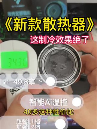 新出来的品牌散热器!这效果确实可以!还带Ai智能温控 #好物推荐🔥 #散热器推荐