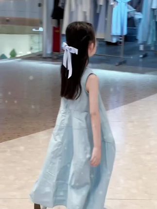 女童连衣裙2025新款洋气中大童纯棉棉布裙小女孩夏季儿童装长裙子#儿童装长裙子#裙子#女童连衣裙#连衣裙#夏季裙子