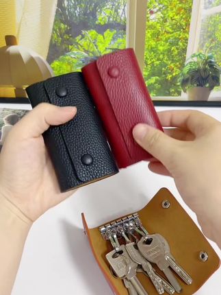 多功能真皮钥匙包#好物分享 #钥匙包 #钥匙扣