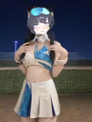 响狗狗 #蔚蓝档案#猫冢响#cos#泳装无不良穿搭引导