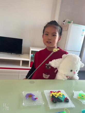 #水雾魔珠玩起来 #拼豆 #手工diy #孩子的快乐很简单 特别喜欢做各种DIY女孩