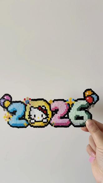 2026kitty #拼豆 #2026 #kitty猫
挑战一百个拼豆(8/100)