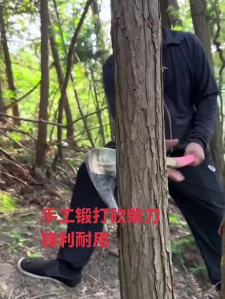 手工锻打砍柴刀,持久锋利,结实耐用 砍柴刀,砍树,劈柴,砍竹子,持久锋利#砍柴刀#砍竹子 #手工刀 @抖音小助手 @抖加小助理