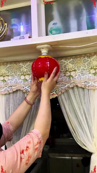 七彩旋转跑马灯过年装饰灯LED氛围灯新款春节灯笼#好物推荐🔥 #跑马灯 #灯笼