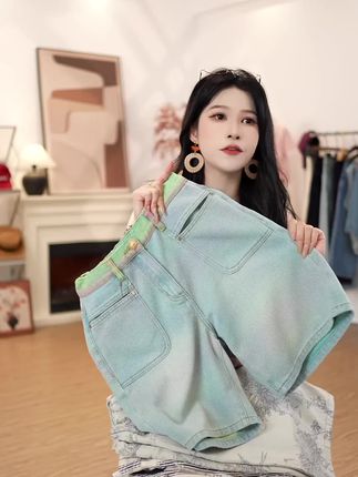 终于清完~#牛仔裤源头工厂