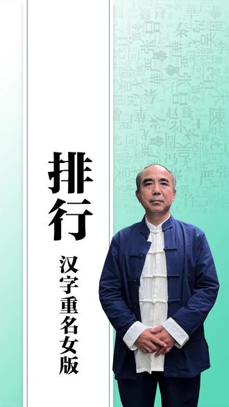 2025女孩取名重名率最高的5个汉字 #起名 #传统文化 #改名 #重名 #女孩名