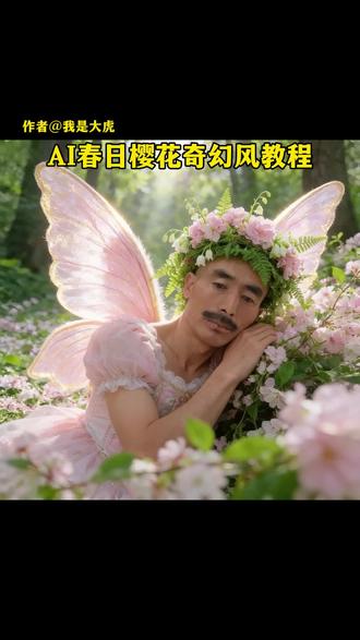 ai春日樱花奇幻风特效教程 #ai春日樱花奇幻风 #ai春日樱花奇幻风教程