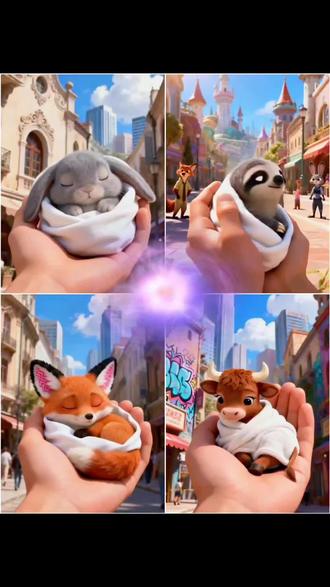 谁最可爱呢?#疯狂动物城 #疯狂动物城2 #朱迪 #朱迪尼克 @上热门🔥🔥🔥