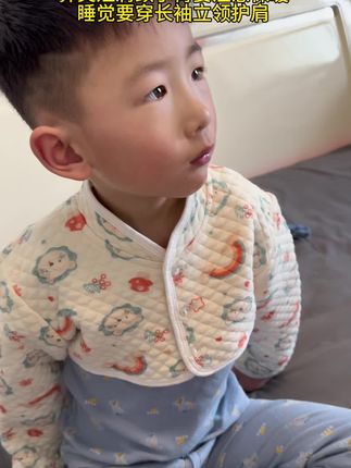 主任一直强凋 鼻炎娃睡觉要做好保暖 尤其是肩颈手臂不要着凉 穿#立领长袖睡衣 会好很多#宝妈育儿 #育儿分享
