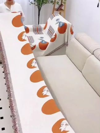 防滑耐磨又好看的沙发巾来了,一片式 全包设计,打理也方便#沙发巾#防滑沙发垫#居家好物#一片式沙发巾#超便宜超 划算