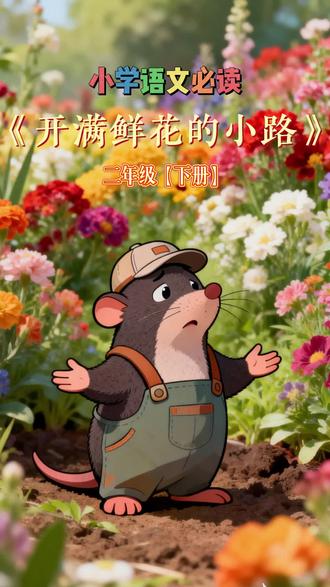 #跟着语文课本去旅行 #创作者中心 #创作灵感 二年级语文下册《开满鲜花的小路》 小学语文课文 #二年级语文 #语文课文 @DOU+上热门 @DOU+小助手