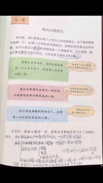 四年级作文救星!《我的动物朋友》万能框架来了#沧州东方研学语言思维训练#沧州小学作文#作文还可以这样玩儿 #解放路小学