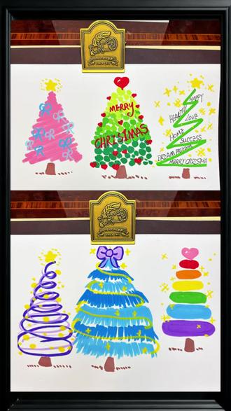 圣诞节圣诞树的绘画教程#零基础学画画 #绘画教程分享#圣诞节 #圣诞树 #跟着抖音学画画