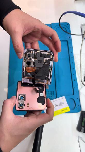 你们遇到这种问题直接换手机还是愿意花小几百个馒头来换屏呢#龙里修手机 #技术分享 #修手机 #小米mixflip