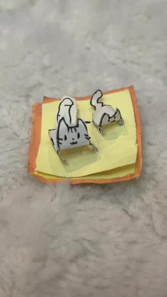 纸片小猫
#手工
#纸片小猫
#小猫
#手工小猫