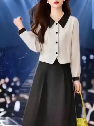 两件套连衣裙女春秋2025新款时尚气质入秋女装一整套小香风套装裙#穿搭分享 #女装穿搭 #时尚穿搭时尚穿搭时尚 #女神穿搭 #无限回购的宝藏单品