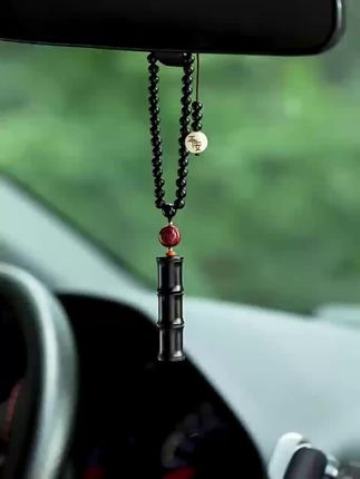 #檀木竹节汽车后视镜挂饰 #挂饰挂件 #汽车后视镜挂饰 #好物推荐🔥