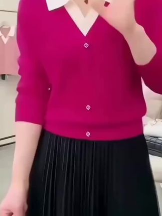 #假两件针织衫