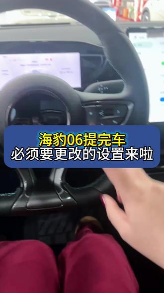 比亚迪海豹06新车提回家要更改哪些设置#海豹 #比亚迪海豹 #海豹06 #海豹05 #比亚迪
