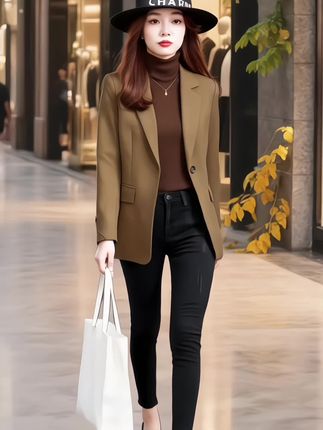 #今天穿什么#美出高级感#秋冬新款#西装外套#小个子穿搭