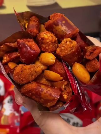 香辣酥花生米香脆椒炸辣椒干整箱麻辣花生米下酒小菜零食小吃袋装