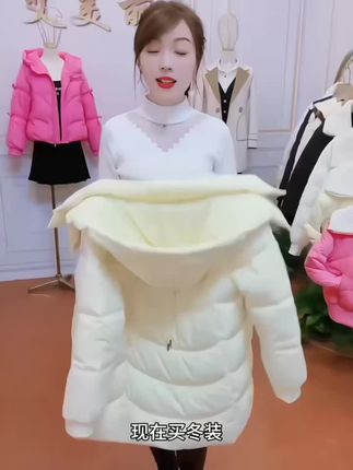#连帽棉服#女士棉衣@抖音小助手