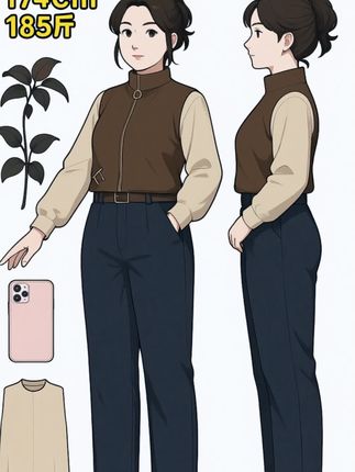 秋季韩系通勤穿搭无袖马甲长袖打底衫搭配休闲阔腿裤套装#早秋穿搭 #韩系穿搭 #通勤搭配 #马甲 #气质套装
