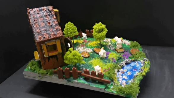 爱兔兔乐园 完成了,我的手工制作