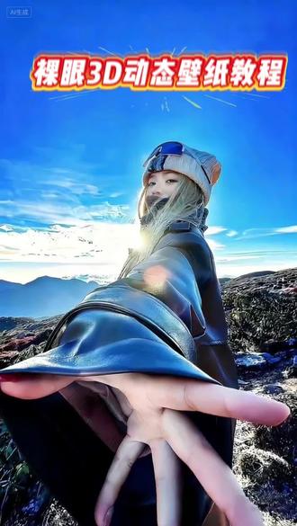 裸眼3D动态壁纸教程##醒图 #醒图创作者#锁屏壁纸 #教程 #动态壁纸