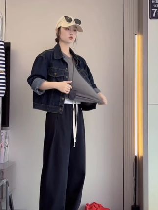 【升级版】秋款刺绣小标云感织带裤马卡龙美式无痕腰休闲弯刀弯刀裤#弯刀裤#秋季新款#遮肉显瘦#显高显瘦显腿长#时尚穿搭@DOU+小助手 @DOU+上热门
