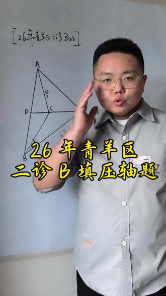 最难的题往往用最基础的解法 #成都中考#青羊二诊#压轴题#几何#初三