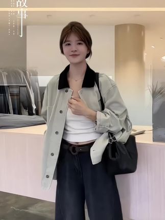 #外套牛仔裤两件套#气质风衣穿搭 #通勤搭配 #休闲减龄穿搭 #穿出自信穿出美丽