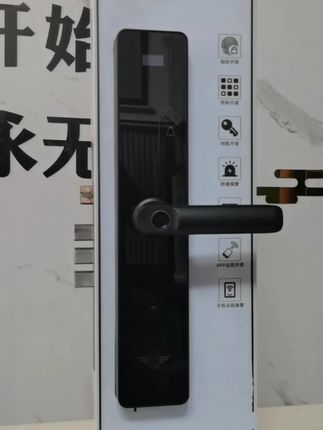 #机械密码不是亮点最主要是这款锁质量好价格还便宜前后面板都是铝合金屏幕是钢化的而且有小屏幕双轴承把手