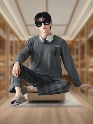 大码长袖家居服,睡衣#睡衣套装 #家居服 #家居服套装 #居家套装 #睡衣